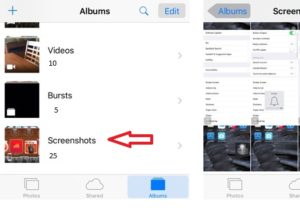 screenshot on iPhone or iPad